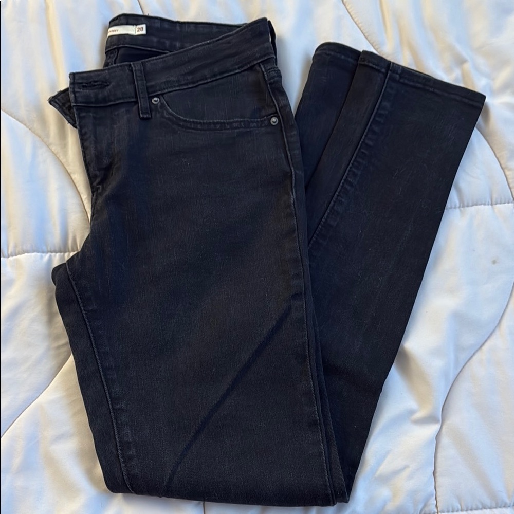 Classic Black Levi Women's Skinny Jeans